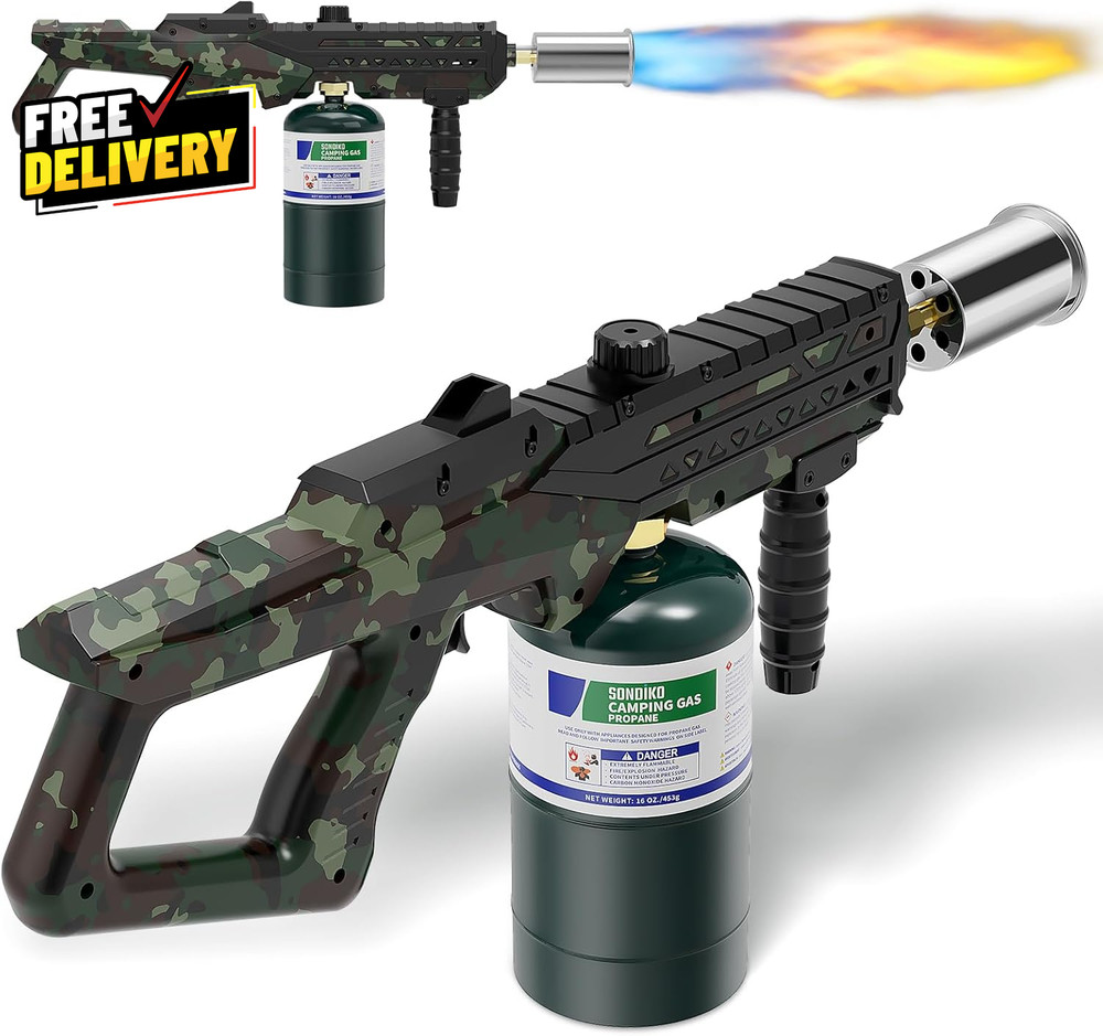 Portable Propane Torch with Adjustable Burner for Searing Steak BBQ Welding…