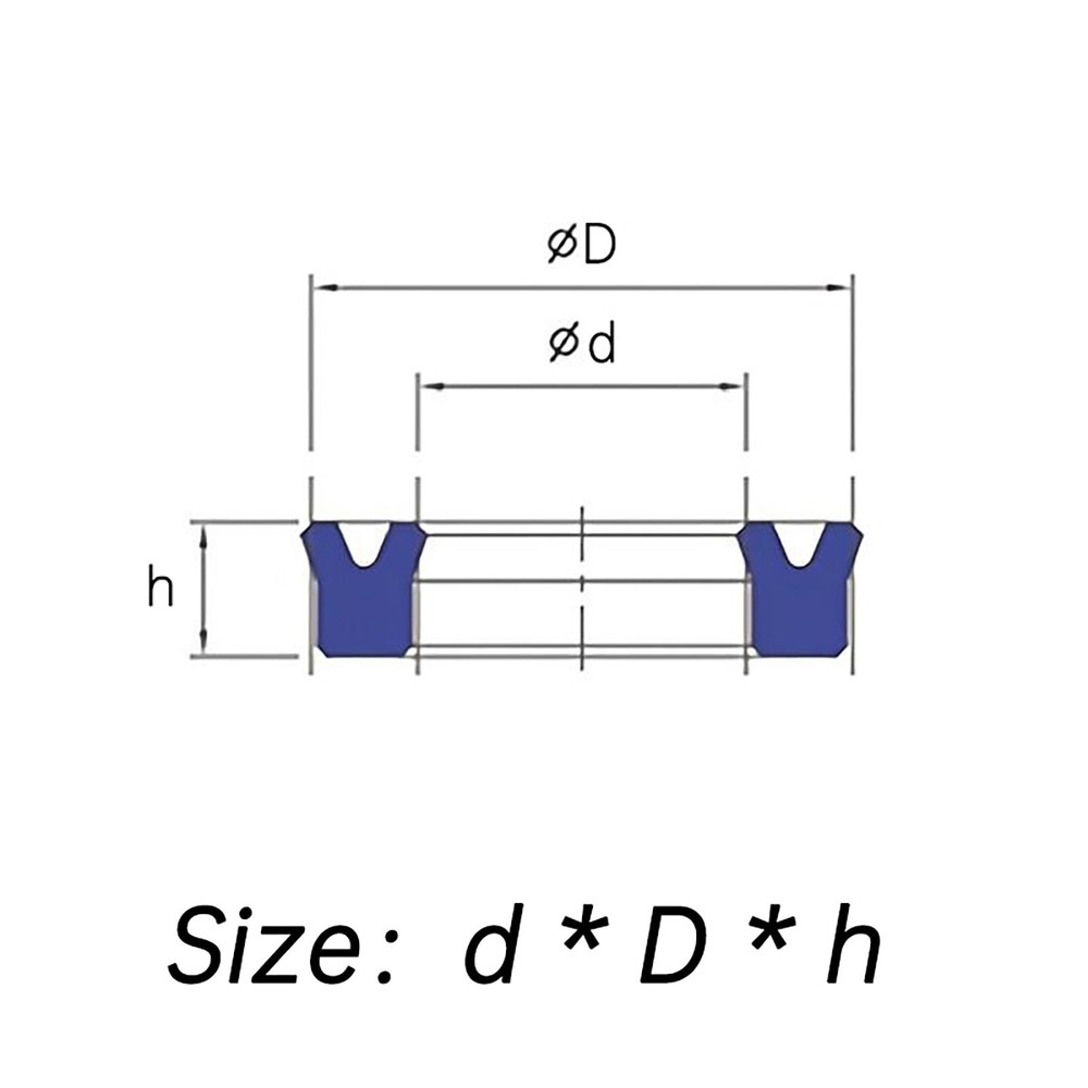 U-Cup UN Type Ring Hydraulic Ram Seal U Seal Rod & Piston Working Cylinder