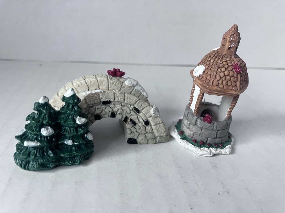 Christmas Village Well & Bridge Small