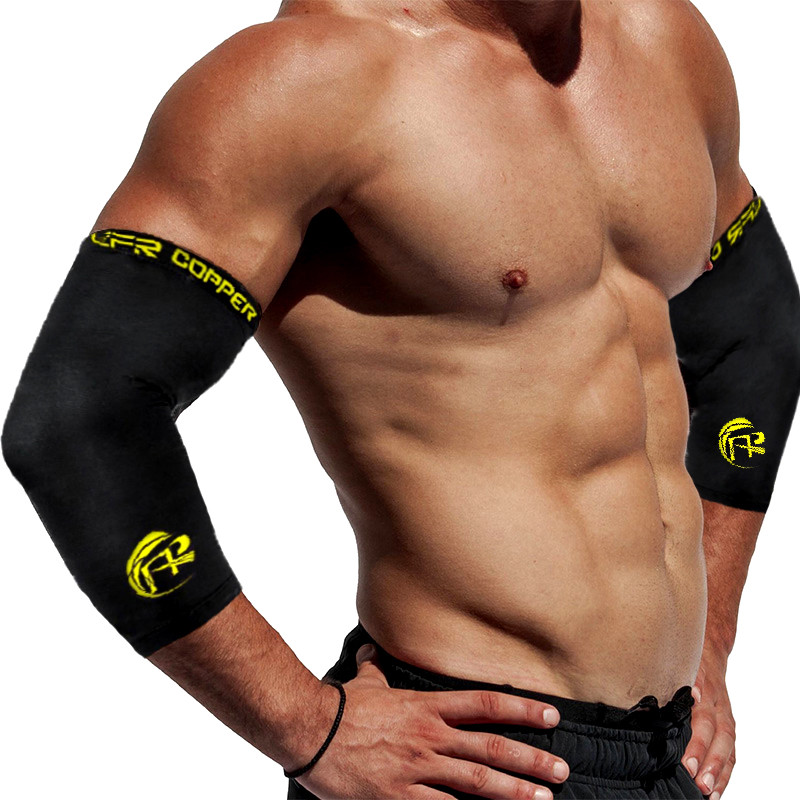 Copper Elbow Brace Compression Support Sleeve Arthritis Tendonitis Joint Pain US