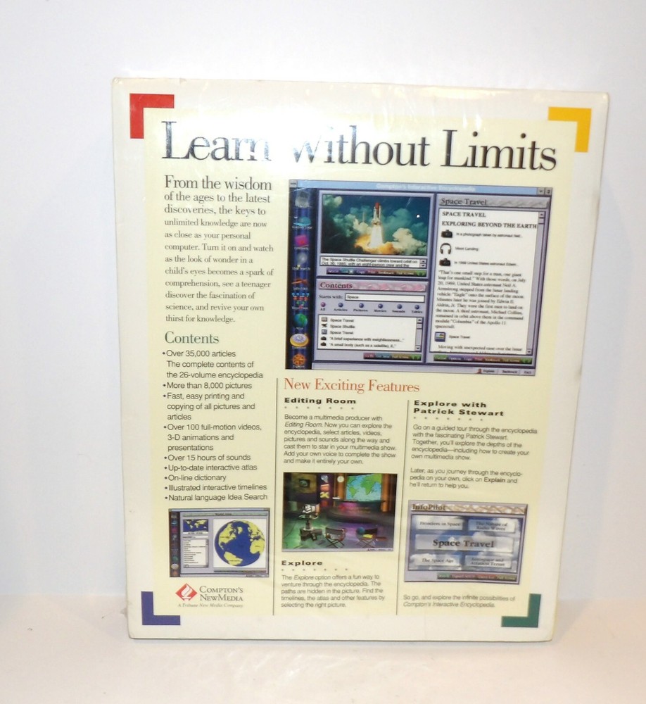 Compton's Interactive Encyclopedia 1995 Windows Edition in Sealed Box