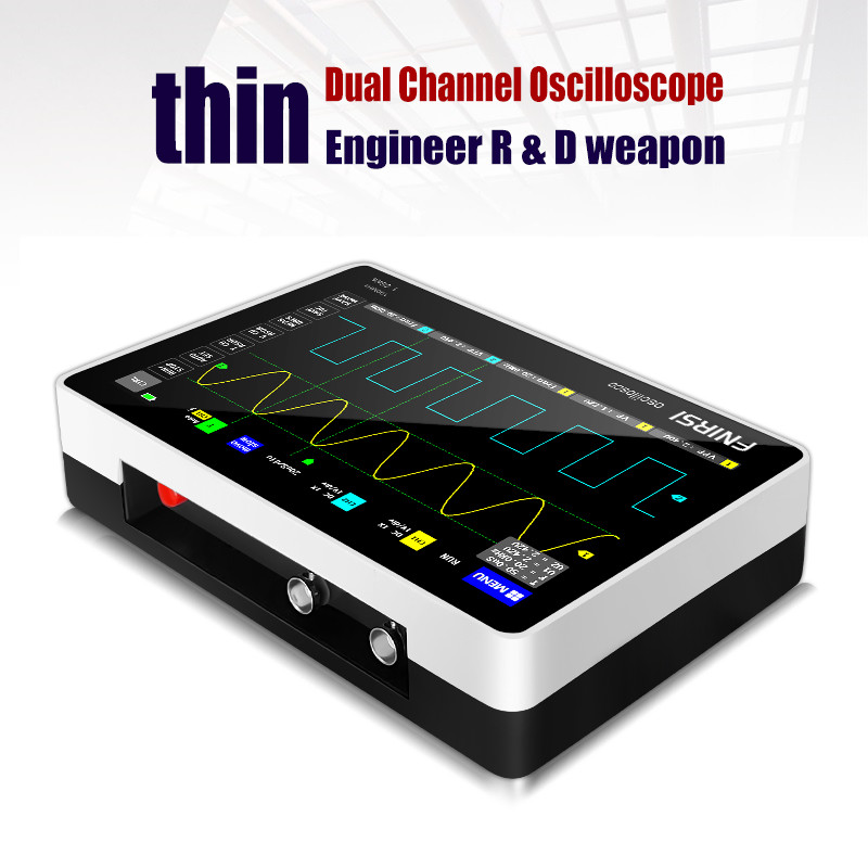 FNIRSI 1013D Mini 7\" Touch Panel 2CH Digital Oscilloscope 100MHz Bandwidth 1GS