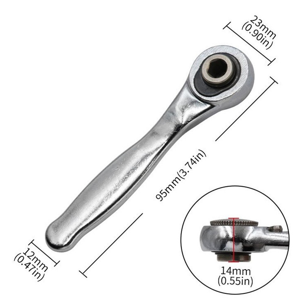 72 Teeth Ratchet Wrench Hand Tools Magnetic Quick Release Small 1/4\\ Hex