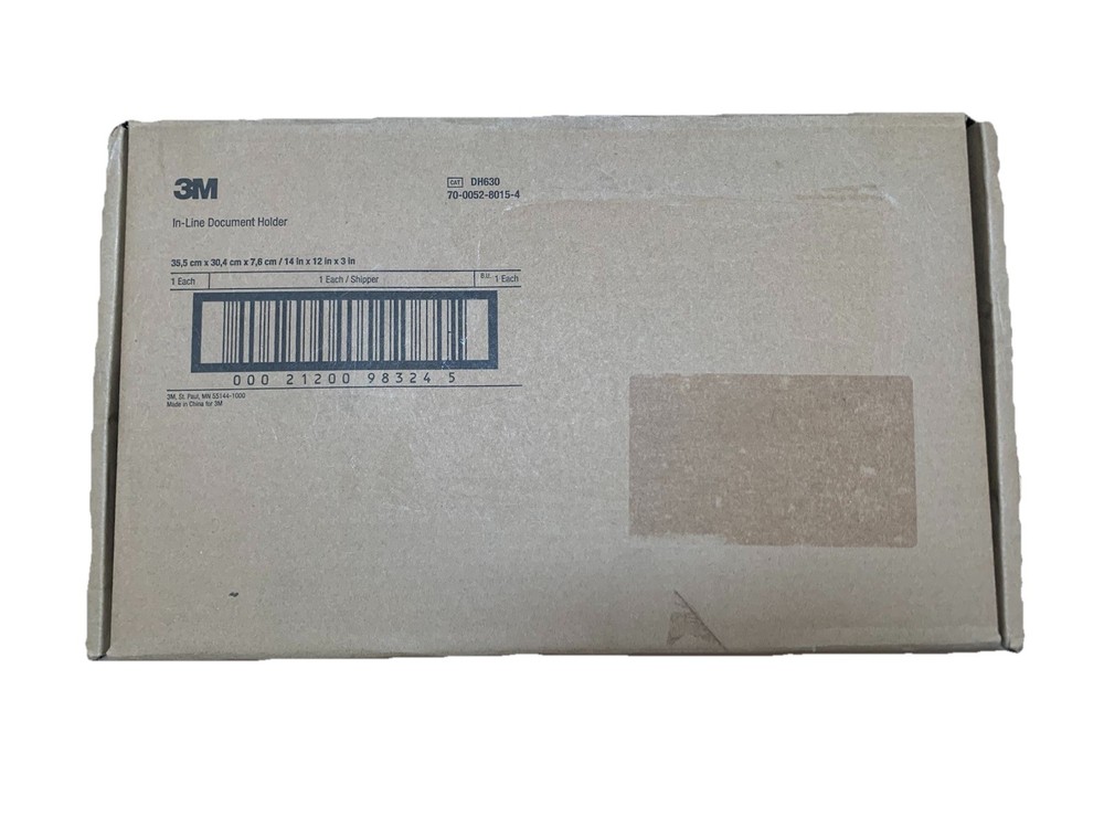 3M In-Line Document Holder. DH630. 14x12x3 New-Opened Box