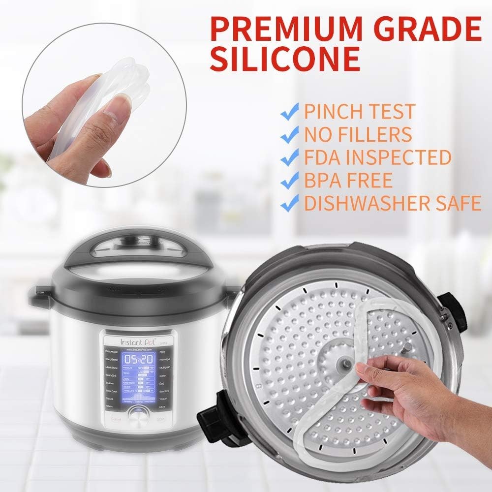 8 Quart Instant Pot Silicone Sealing Ring - Eco-Friendly & High Temp Resistant