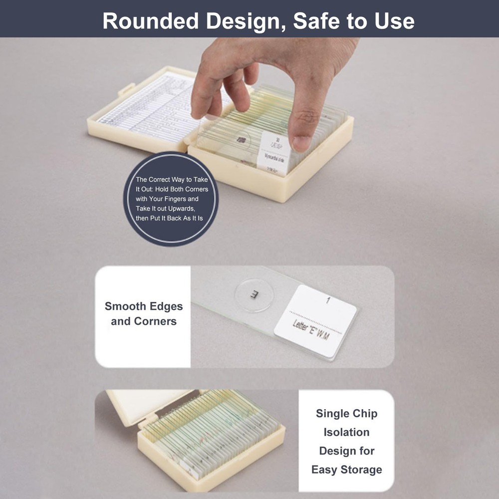 20pcs Microscope Slides Biology And Pathology Prepared Microbiological Bacter...