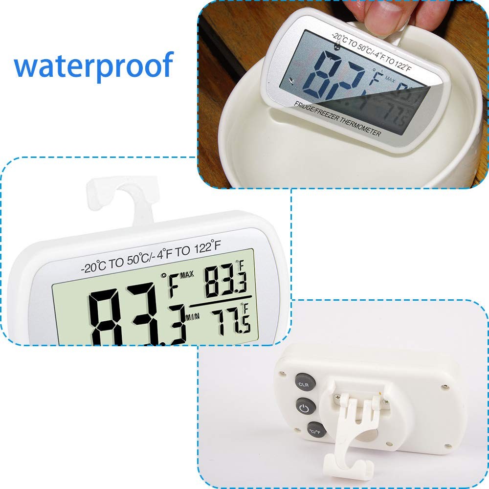 Refrigerator Thermometer Digital Fridge Freeze Room 1 PC
