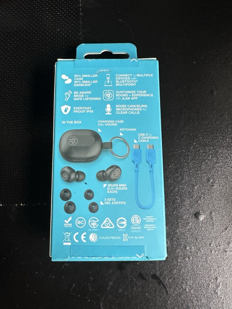 JLab JBuds Mini True Wireless Earbuds Black