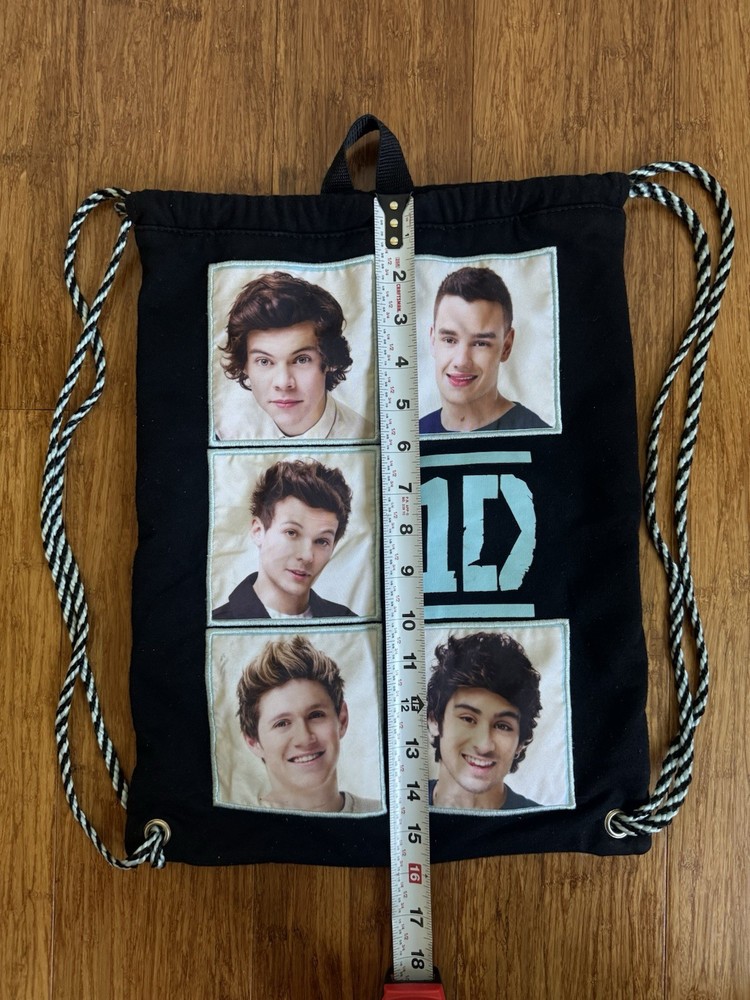 One Direction 1D Drawstring Backpack Bag • 2014 • Official Licensed Merch