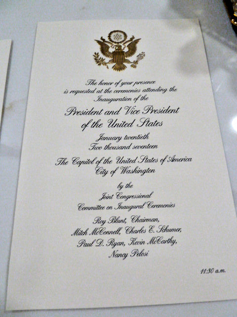President Donald J. Trump Inauguration Invitation and Program 2017