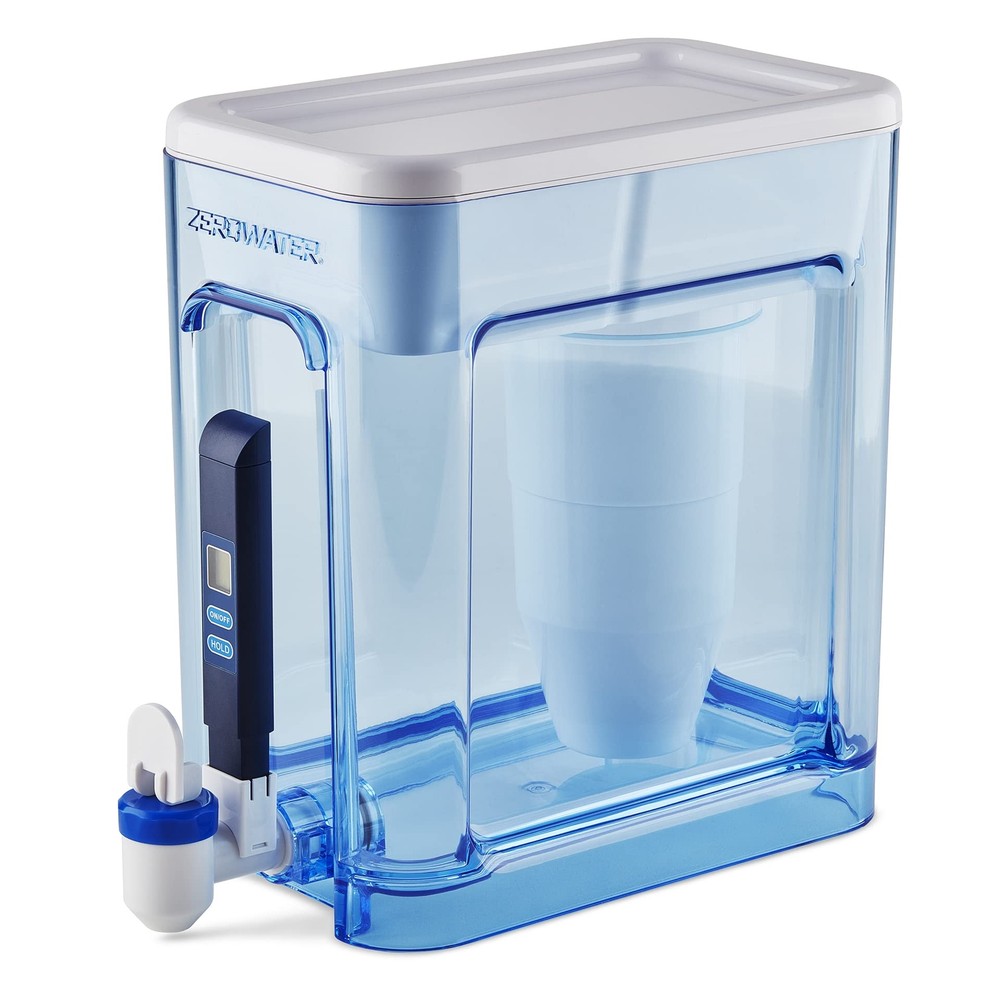 Culligan ZeroWater 22-Cup Ready-Read 5-Stage Water Filter Dispenser with 5-St...
