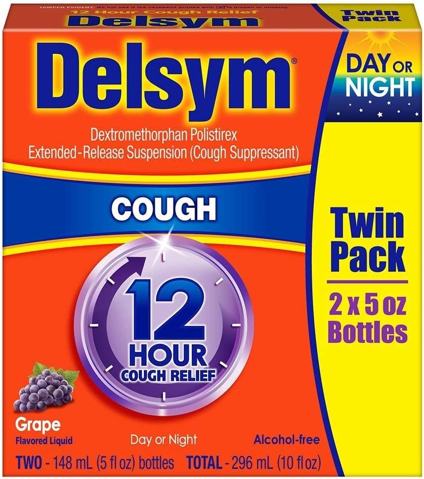 Delsym Extended Release Suspension Children's Grape-Flavored, 5-Ounces Box (Pack