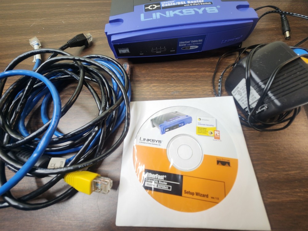 Linksys Etherfast Router BEFSR41 Ver 2. 4 Port 10/100