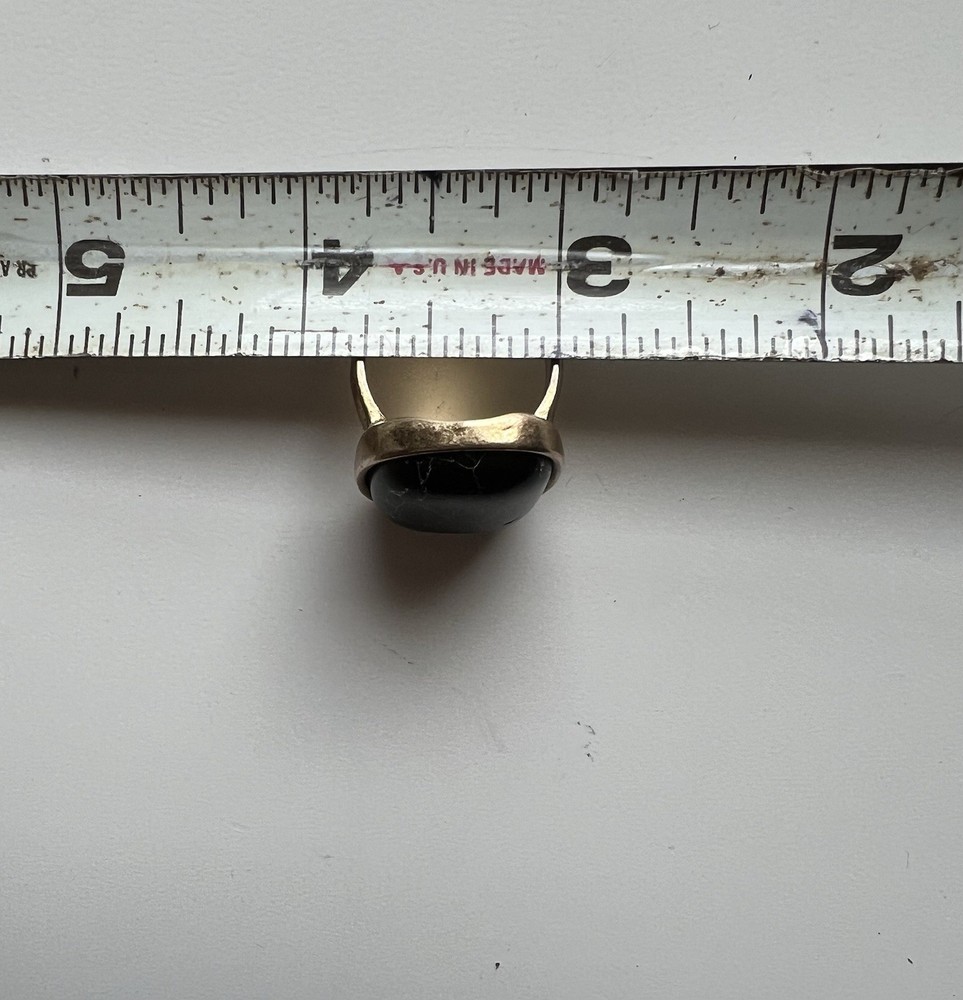 Talisman Djinn Mystical Black Agate Ring
