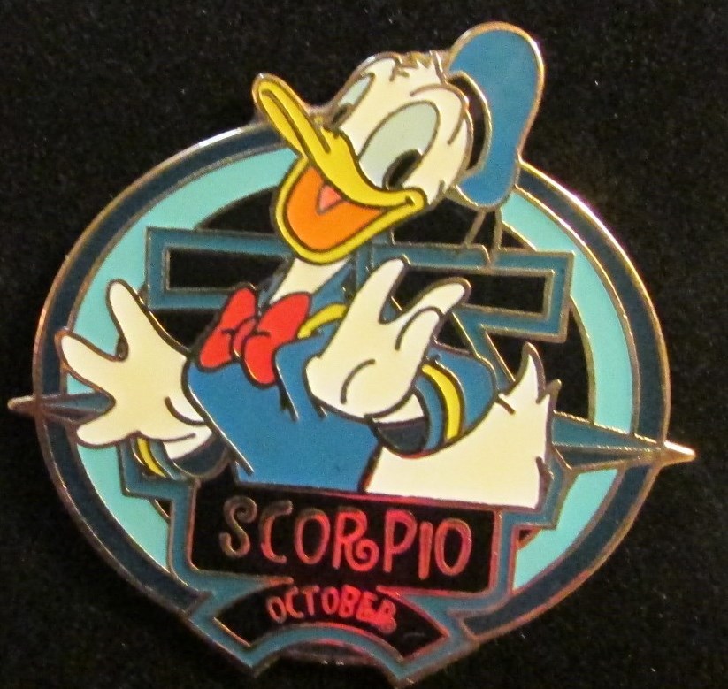 Disney Zodiac October Scorpio Donald Duck Pin