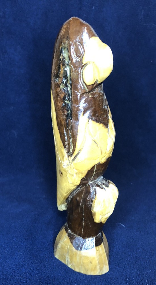 Carved Wooden Parrot From Jamaca
