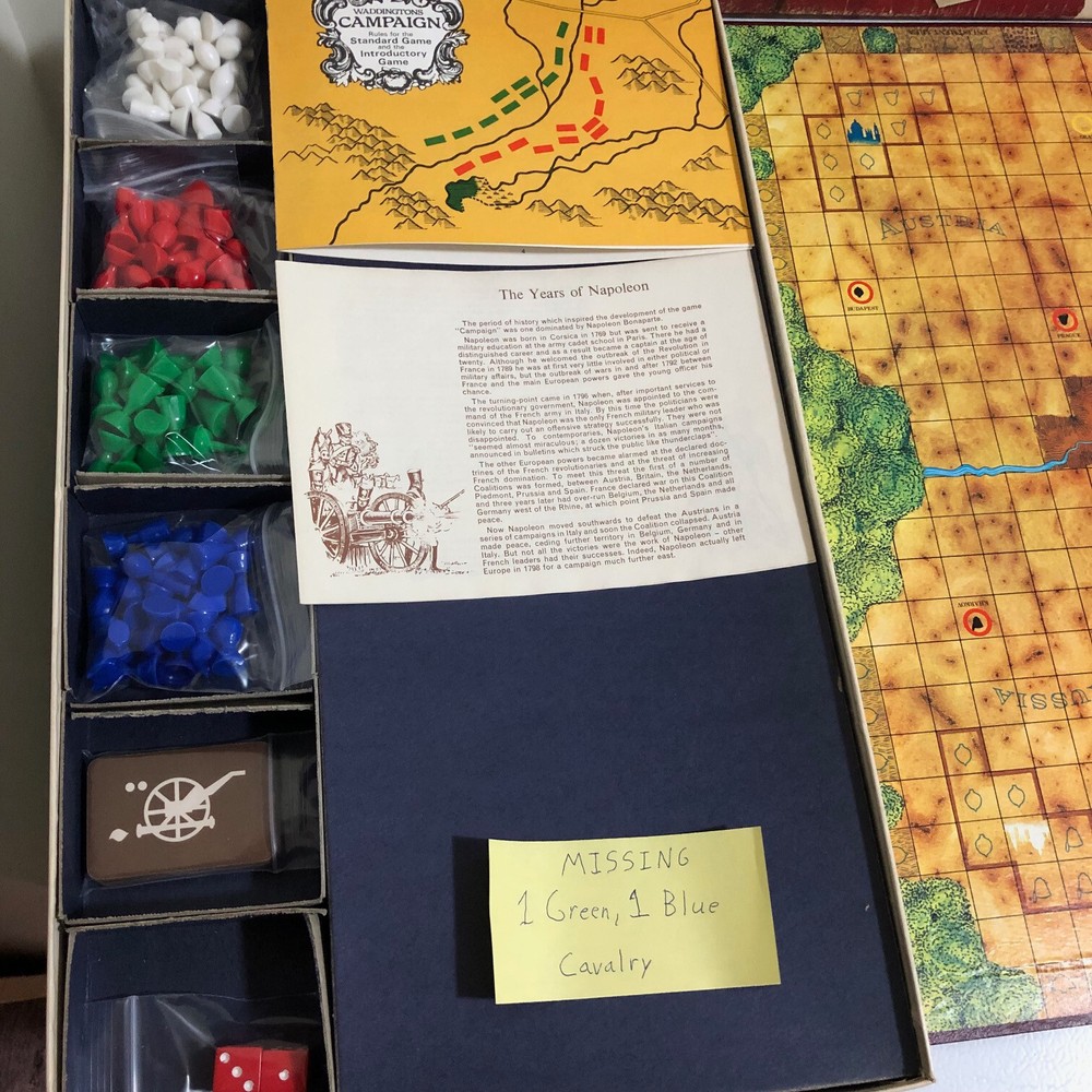 Waddingtons Campaign Board Game 1971