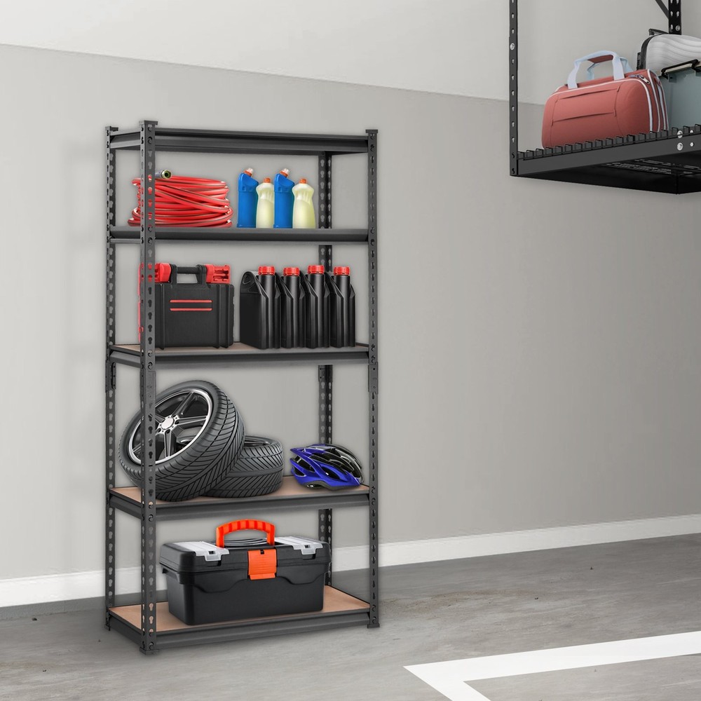 Storage Shelving Unit;5-Tier Adjustable;2000 lbs Capacity;Heavy Duty Garage Shel