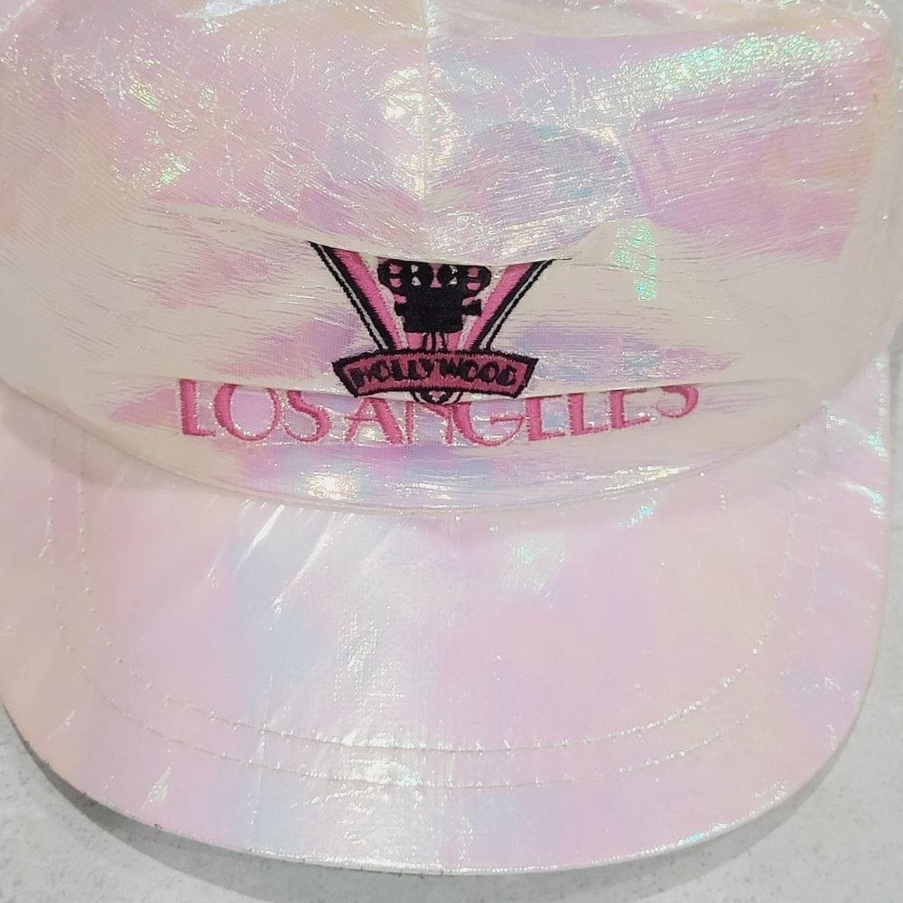 RARE Iridescent Los Angeles Hollywood hat Throwback Cap Adjustable OSFA