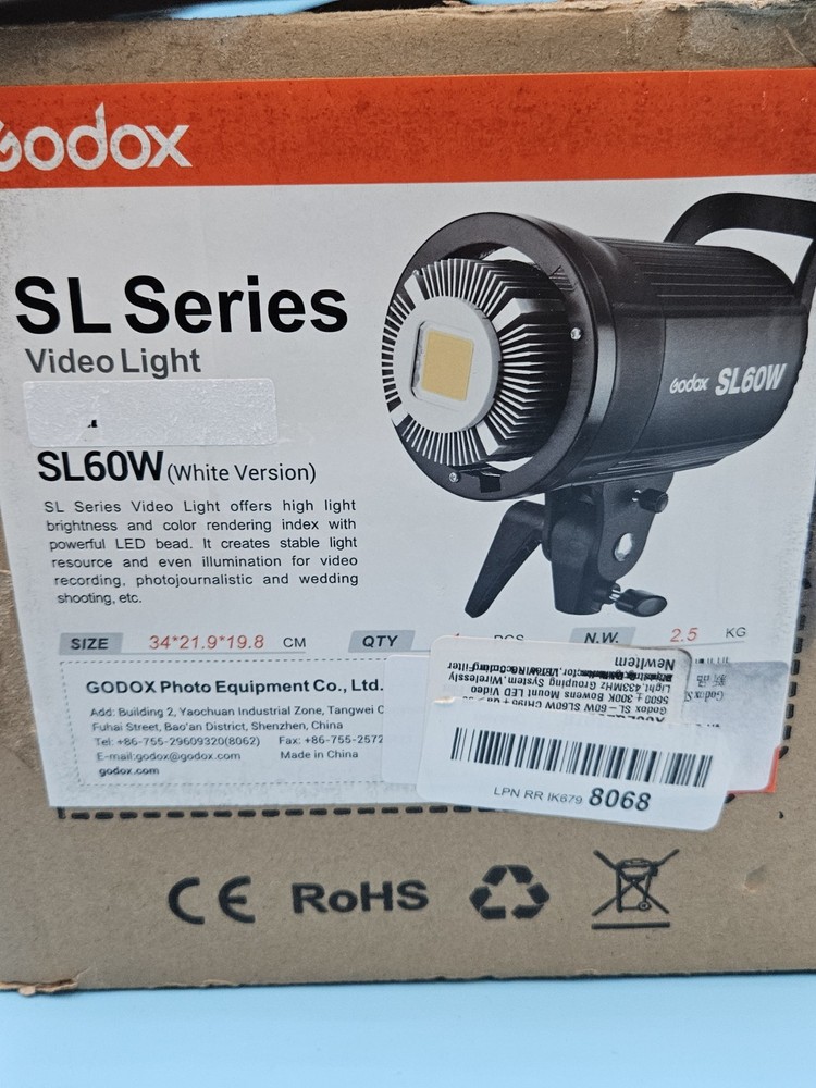 Godox SL60W 60W LED Video Light Studio Continuous Light - Nice Condition