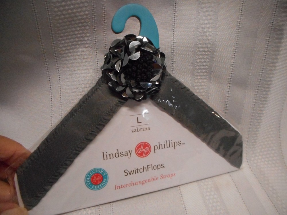 Lindsay Phillips SwitchFlops Interchangeable Straps Large BLACK