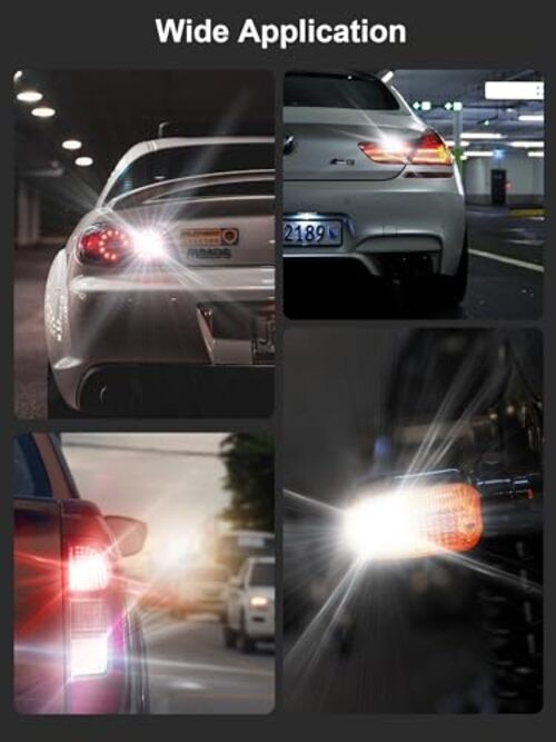 LED Bulb White, Reverse/Backup Light Bulb, Dual Brightness 1157 Xenon White