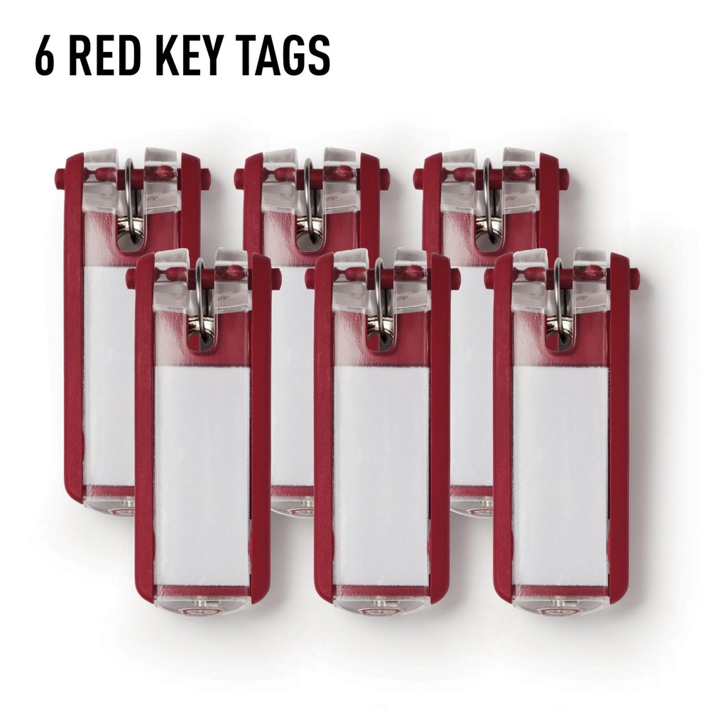 Key Tags Red - 6 pack (195703)