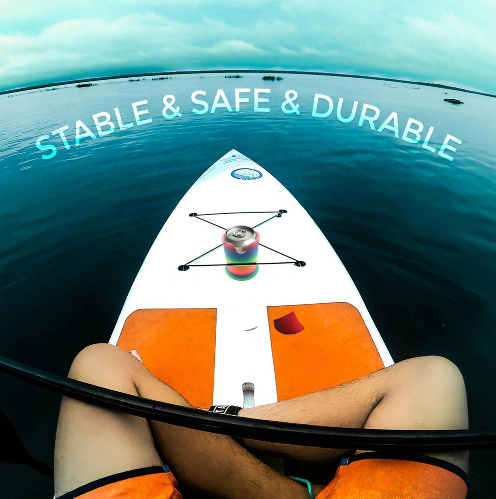 Inflatable Stand-Up Paddle Board Cup Holder for Drinks and Cans