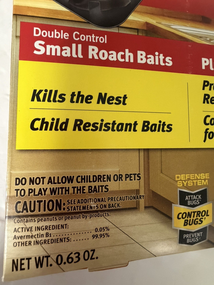 2 Pack: RAID Small Roach Baits (12) each + Egg Stoppers (3) each