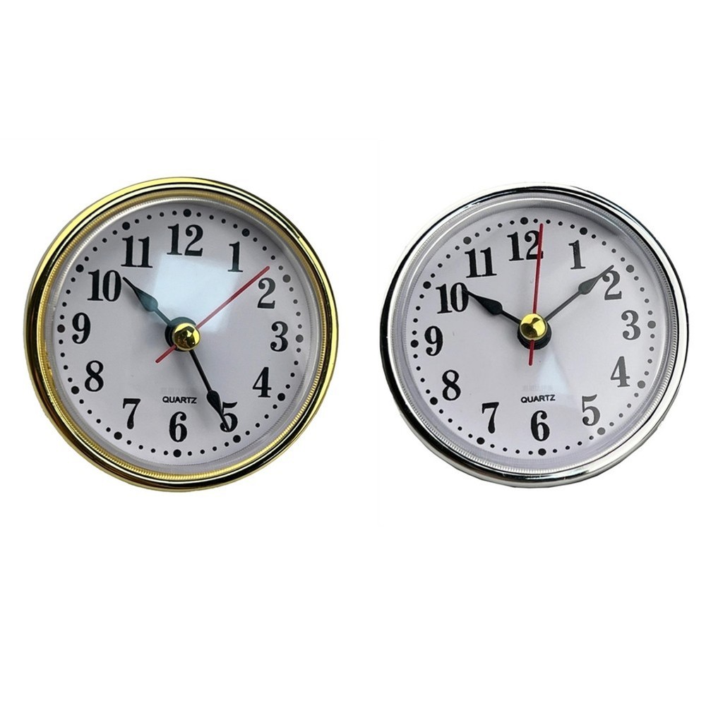 Replace Your Broken Clock with 65mm Quartz Clock Inserts Gold Arab Numerals