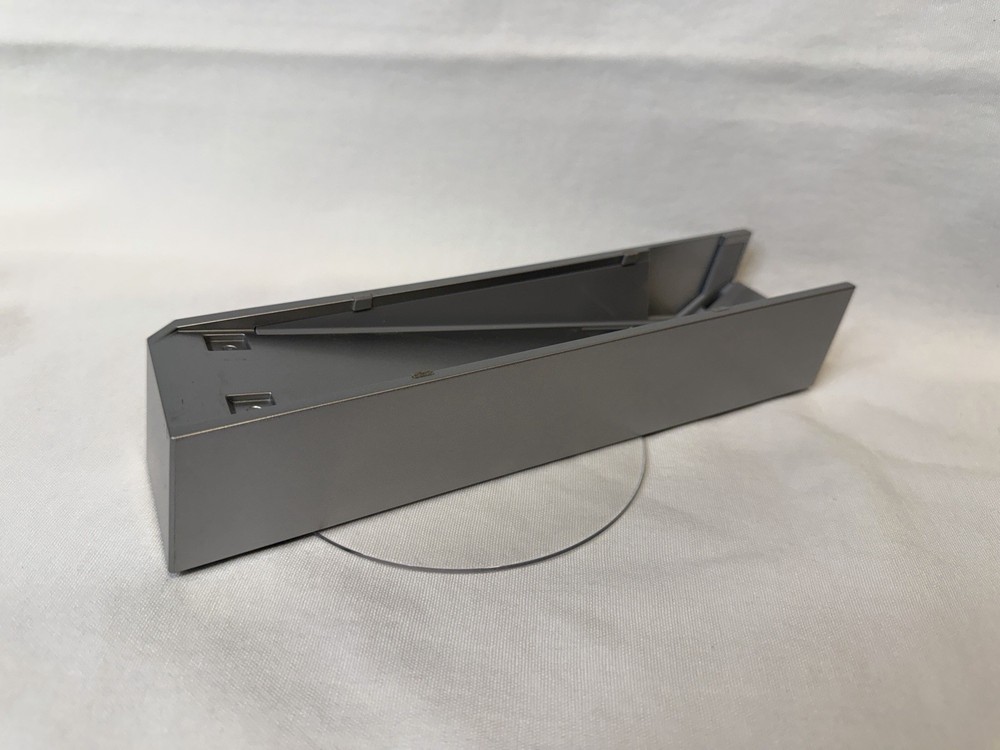 Nintendo Wii Vertical Stand Base Silver w/ Clear Round Base OEM