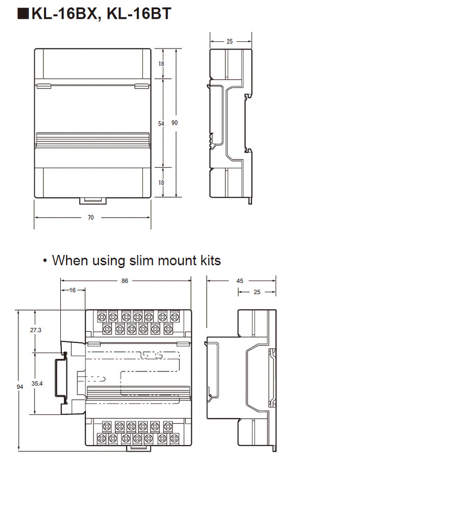 1pcs KEYENCE KL-16BT PLC Programmable Controller Brand New with Box #b