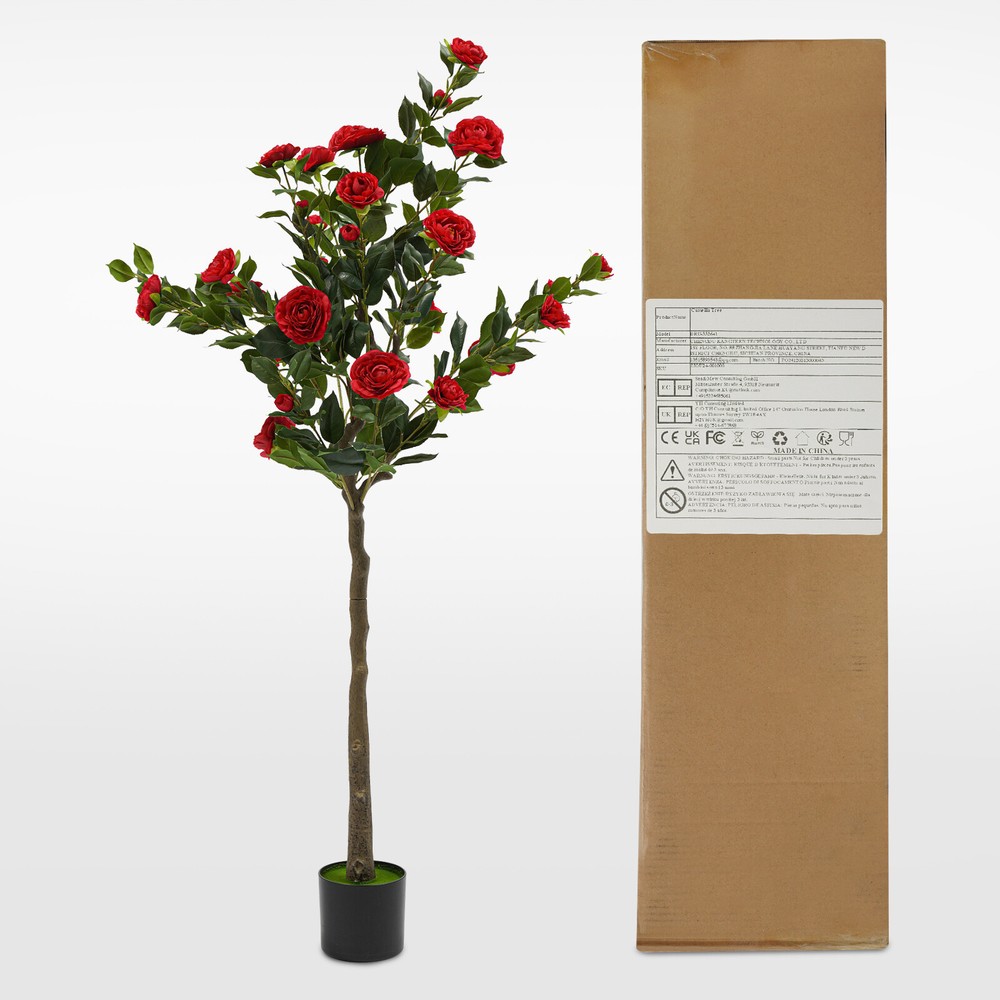 150CM Outdoor Decor Artificial Camellia Tree Flower Plants Artificial Tree