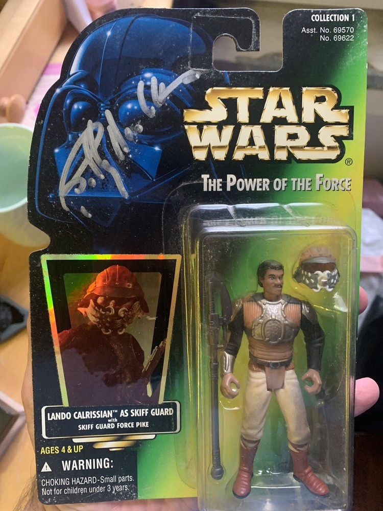 Billy Dee Williams Star Wars Figure Lando signed Beckett Certificate Coa Bas
