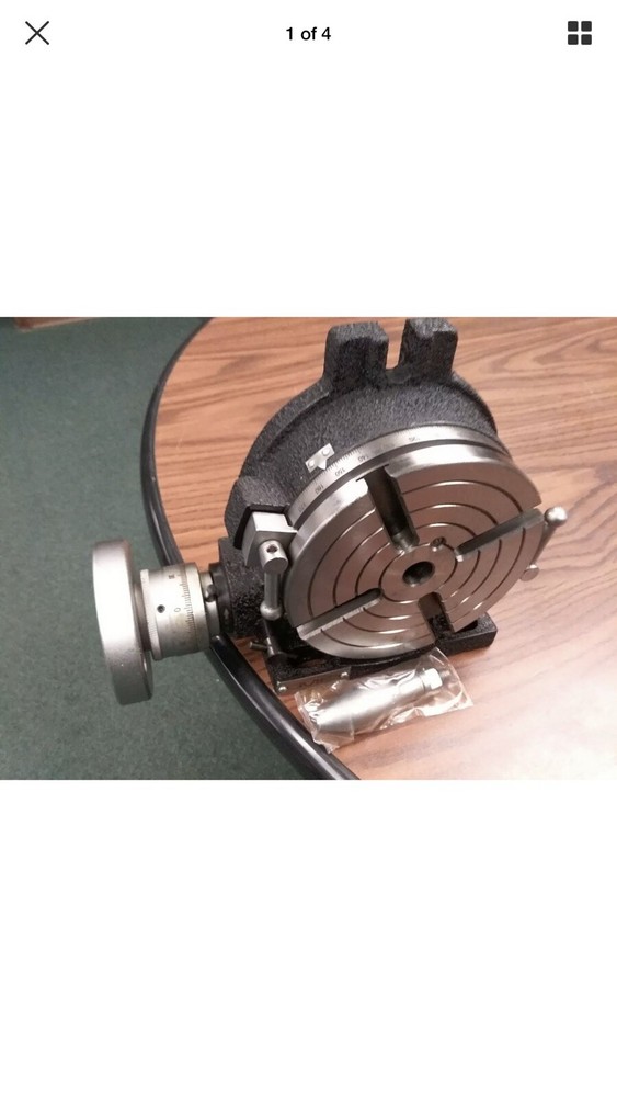 8" PRECISION HORIZONTAL & VERTICAL ROTARY TABLE ISO9001 #TSL200 - NEW
