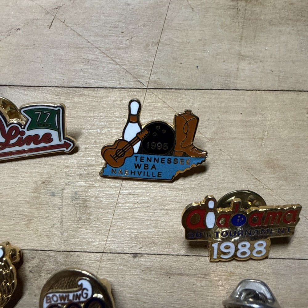 Vintage Bowling Lapel Pin Back Pinback