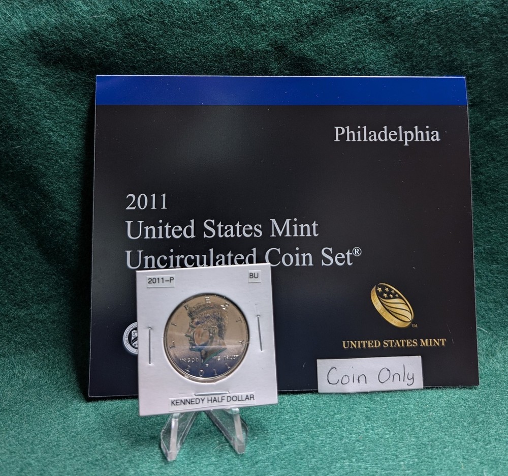 2011 P Kennedy Half Dollar Uncirculated from Mint Set