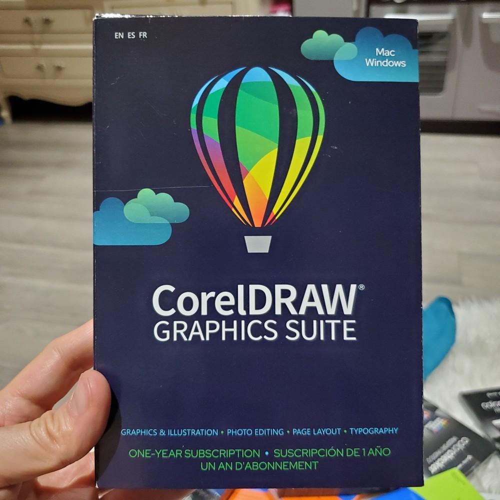 CorelDRAW Graphics Suite Editing Software Mac/PC 1 Year Subscription (NEW)