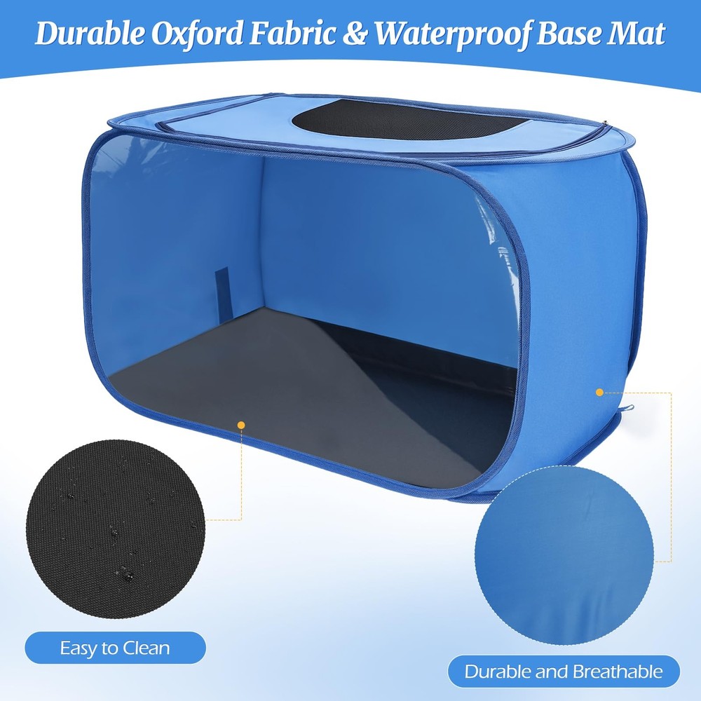 Chicken Brooder Box for Chicks, Pop Up Chick Brooder Kit with Clear Window, W...