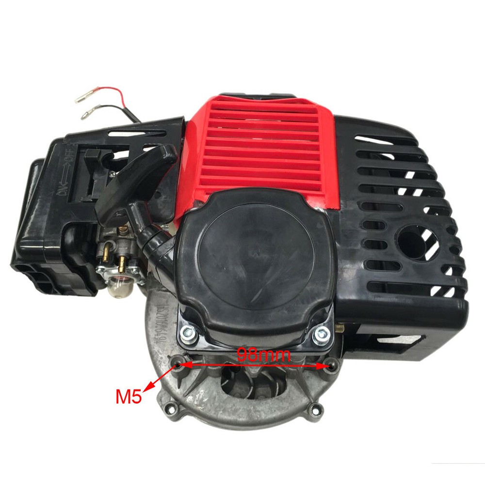 2 Stroke 50cc 49cc Engine Motor Kit Gear Box Pull Start ATV Pocket Bike Scooter