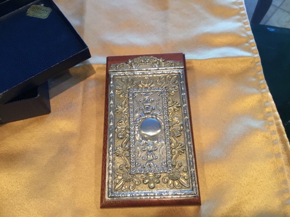Stefani Bologna Master Silversmith Desk Note Pad~ Signed