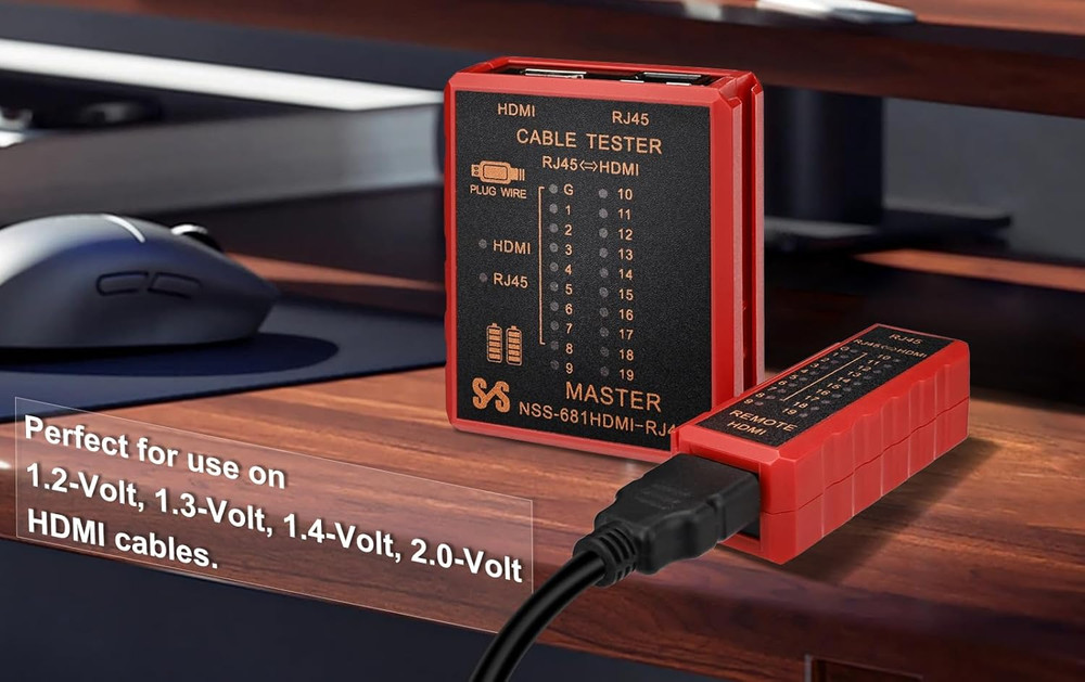 HDMI Cable Tester Portable High Definition Network Cable Tester Checker