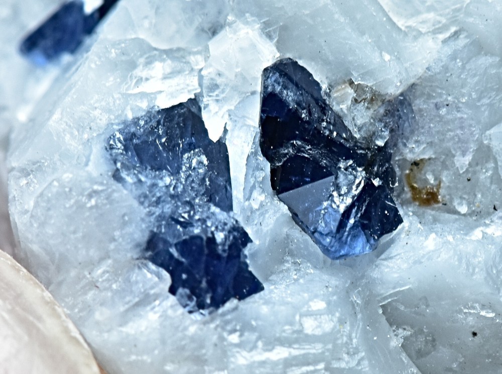 Natural Blue Spinel Crystals On Matrix 29 Gram