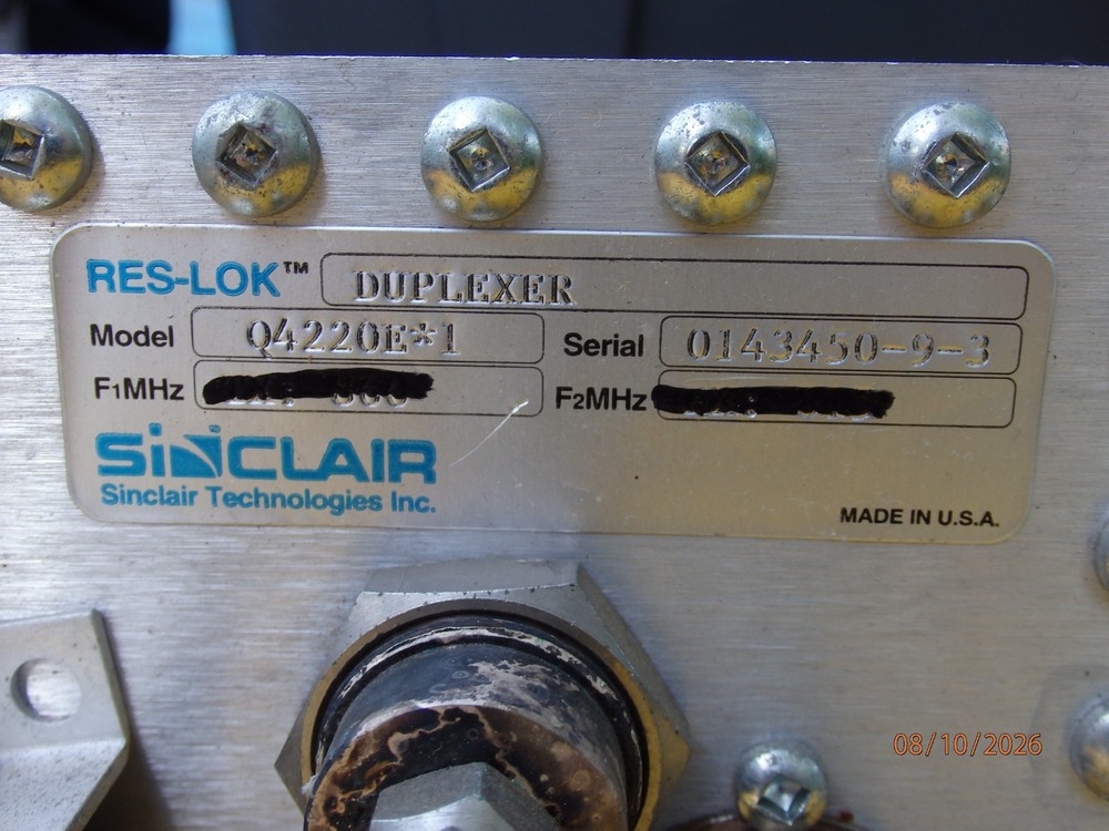 Sinclair Q4220E*1 Duplexers