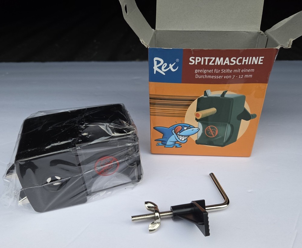 Rex Sharpening Machine Sharpener for 7-12mm Pens Black NEW IN BOX