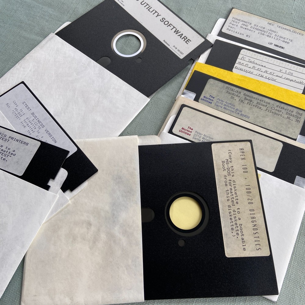 Utilities Software DOS APEX Diagnostics CTEST CPTEST Norton DiskLook NEC PC Tech