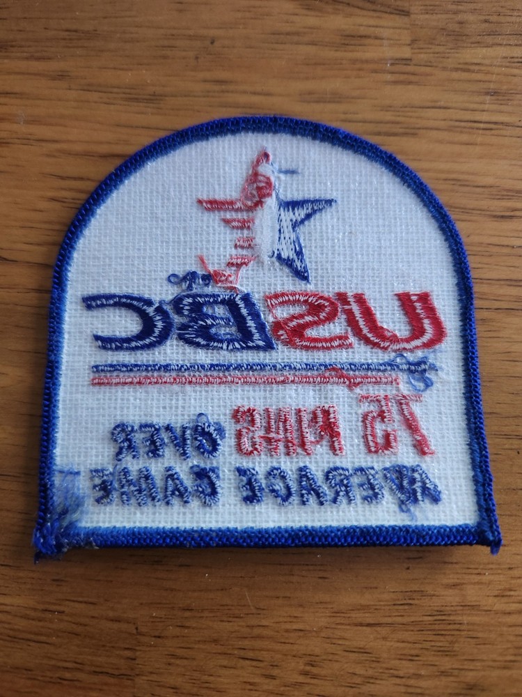 USBC 75 PINS OVER AVERAGE GAME SEW ON PATCH NEW