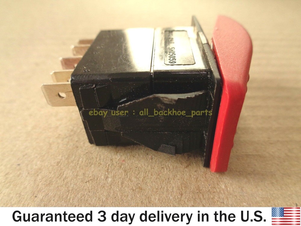 JCB BACKHOE - PANEL SWITCH, 12V HAZARD (PART NO. 701/60005)