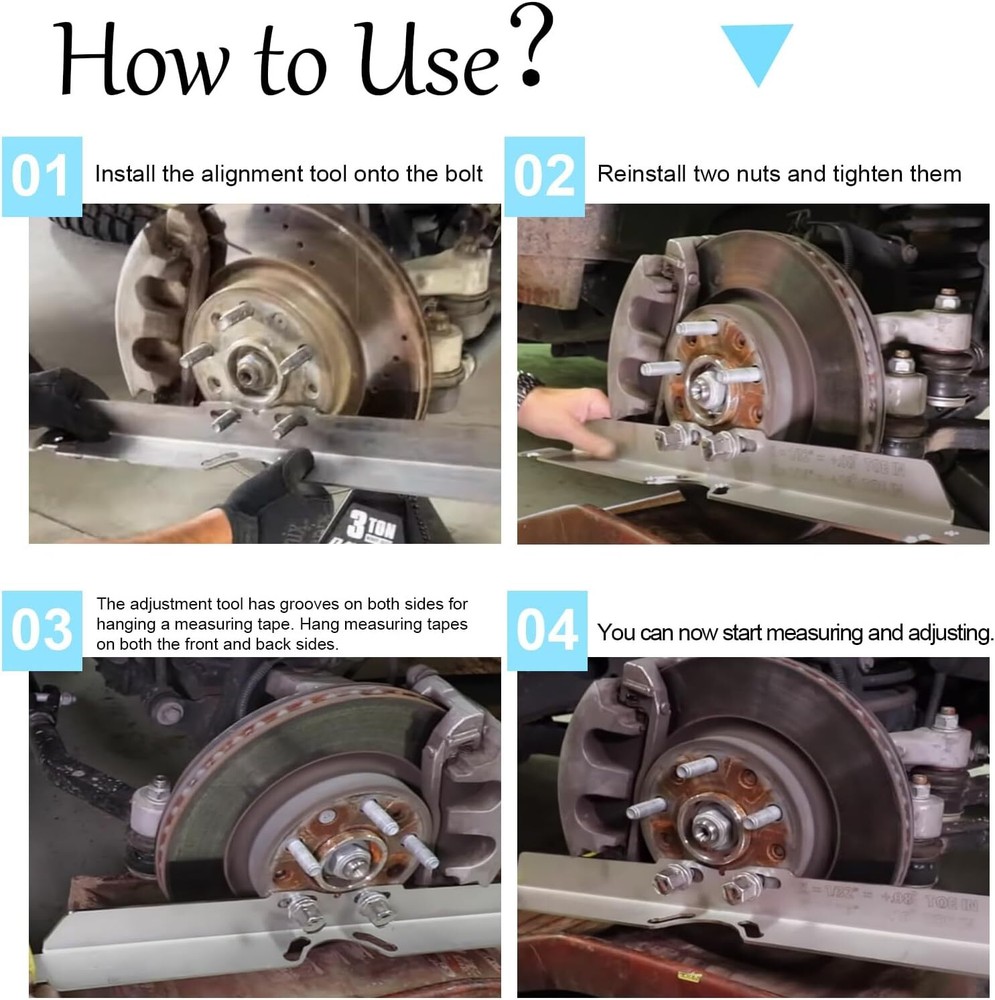 New Toe Alignment Tool Plates, Wheel Tool, for...