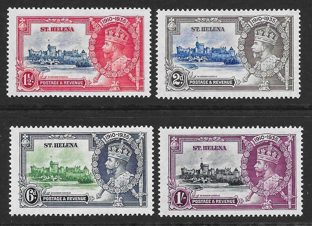 St Helena 1935 Silver Jubilee Set (MH)